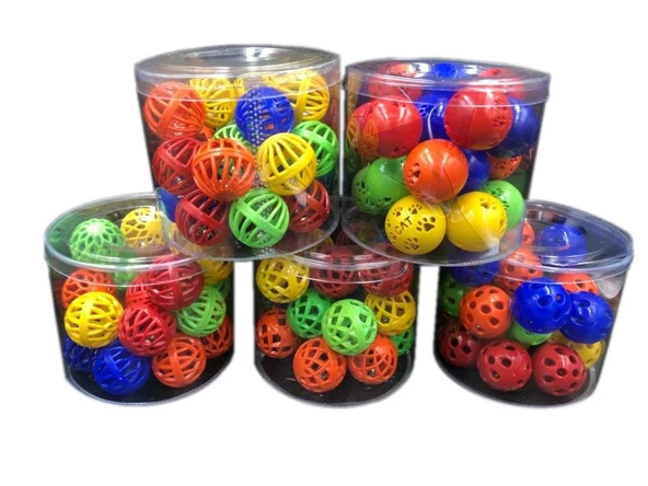 KENPAZAR Çıngıraklı Kedi Topu 21 Adet - 2