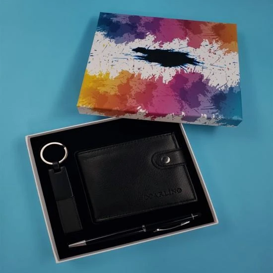 KENPAZAR Siyah Cüzdan Anahtarlık Tükenmez Kalem Dekoratif Hediyelik ürün görseli 1