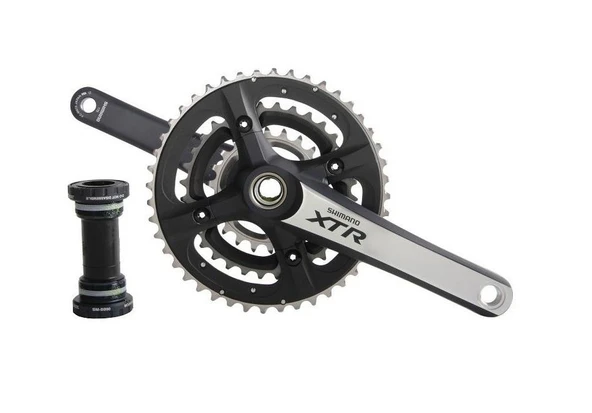 Shımano XTR FC-M970 175MM 44X32X24T Shımano XTR 3'Lü Aynakol Hollowtech Orta Göbek Dahil - 2