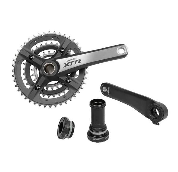Shımano XTR FC-M970 175MM 44X32X24T Shımano XTR 3'Lü Aynakol Hollowtech Orta Göbek Dahil