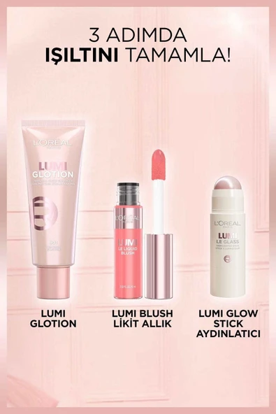 L'OREAL PARİS Lumi Blush Likit Allık - 635 Glowy Worth It Medium - 7