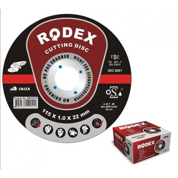 Rodex İnox Kesme Taşı 180x1.6x22mm
