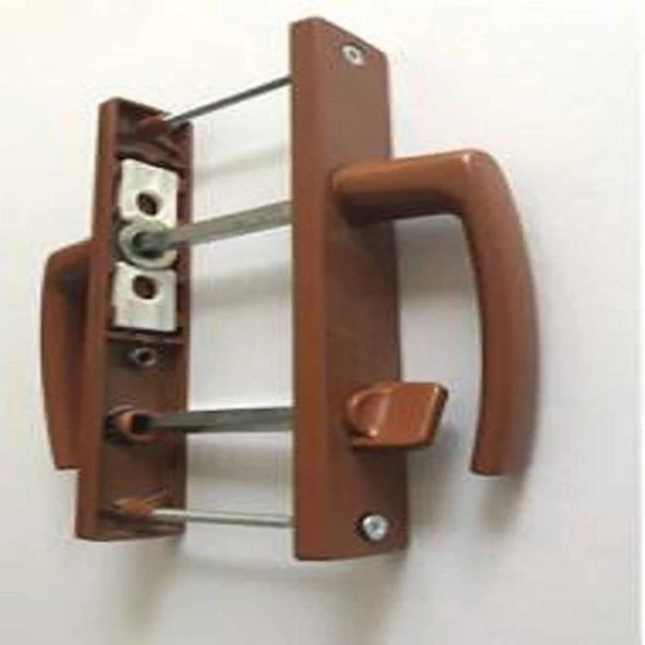 Plastik Kapı Alüminyum Kollu Wc Kahverengi