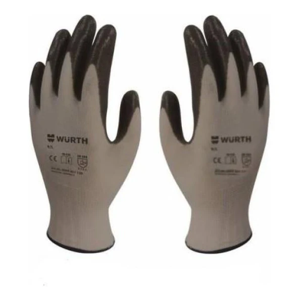 Würth Nitril Mekanikçi Eldiveni Siyah No:10 EN 388