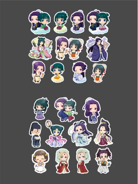 Eczacının Günlüğü - Kusuriya no Hitorigoto 2li sticker set-parlak kağıt-KNH-05-06 - 3