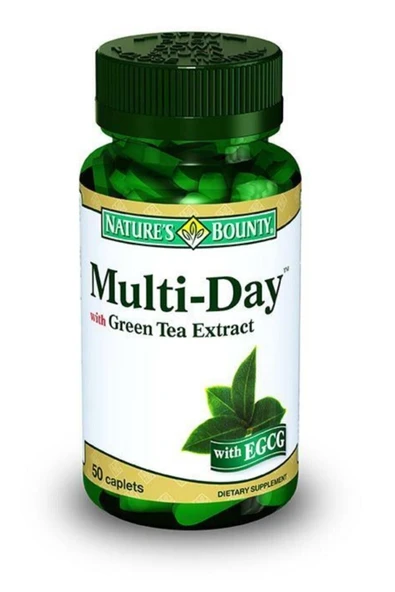 Nature's Bounty Multi-day Yeşil Çay Ekstreli - 50 Tablet