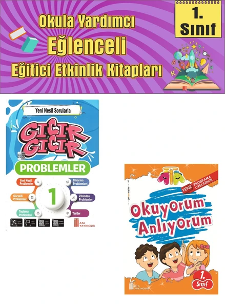 1.Sınıf Yeni Nesil Sorularla Gıcır Gıcır Problem + Okuyorum Anlıyorum ürün görseli 1