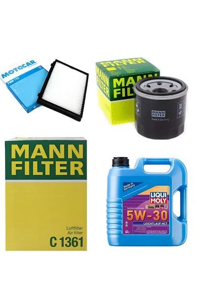 MANN Opel Astra J 1.6 Dizel Filtre Bakım Seti  castrol edge 5w30 Motor Yağlı (2013-2018) 4 Lü