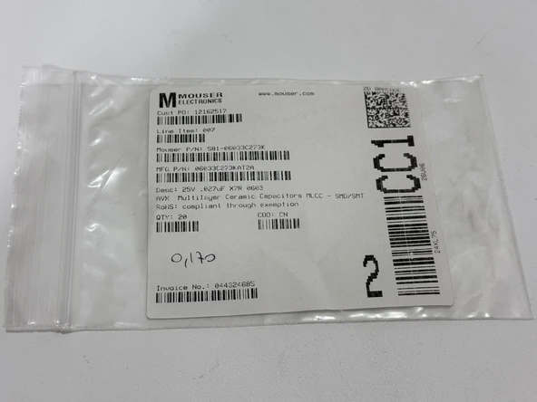 Kyocera Avx 06033C273KAT2A Seramik Kapasitör 20 Adet - 2