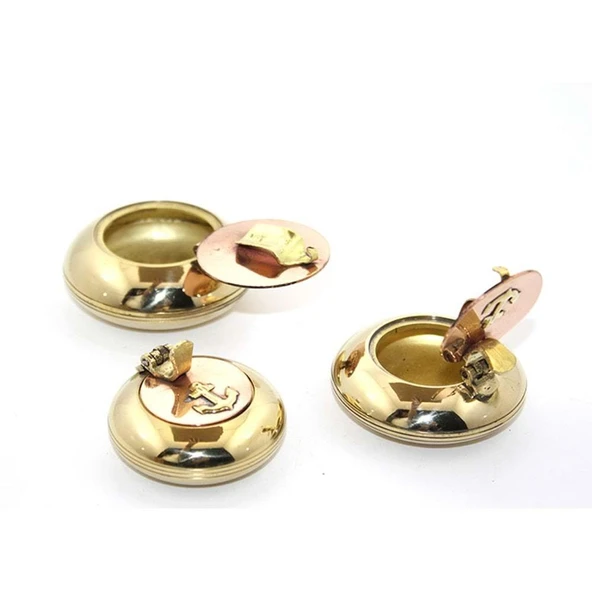 KENPAZAR 3'Lü Pirinç Küllük Seti - Resim 2