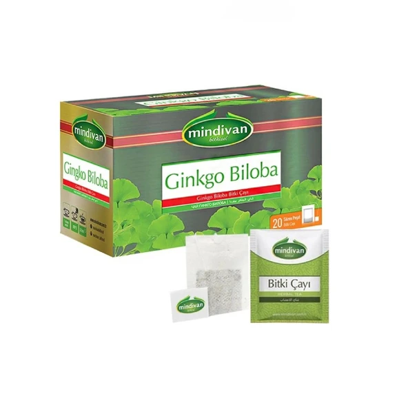 Mindivan Ginkgo Biloba Çayı 20 'Li Süzen Poşet 1Adet