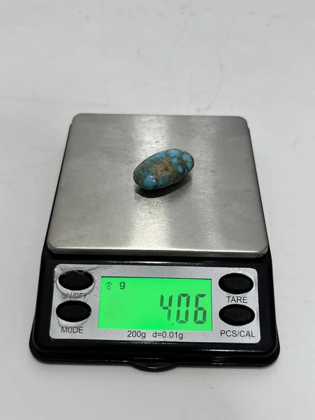 Okyanus Temalı Doğal Kabaşon Firuze Taşı 20,2 Karat - Turkuaz Taşı 4,05 Gram - 5