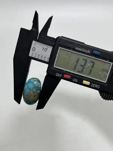 Okyanus Temalı Doğal Kabaşon Firuze Taşı 20,2 Karat - Turkuaz Taşı 4,05 Gram - 3
