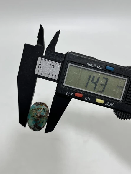 Okyanus Temalı Doğal Kabaşon Firuze Taşı 17,6 Karat - Turkuaz Taşı 3,54 Gram - 3