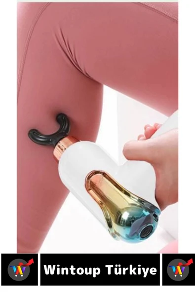 Ergonomik Kol Bacak Sırt Bel 4 Başlıklı 9 Vites Ayarlı Yüksek Titreşim Spor Fitness Kas Masaj Aleti - 4