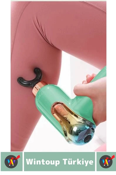 Ergonomik Kol Bacak Sırt Bel 4 Başlıklı 9 Vites Ayarlı Yüksek Titreşim Spor Fitness Kas Masaj Aleti - 4