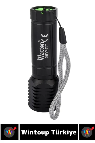 Kompakt Kamp Avcı Balıkçı Deprem Enerji Tasarrufu 3 Modlu Beyaz Işık Pilli Güçlü Zoom Mini EL FENERİ - 2