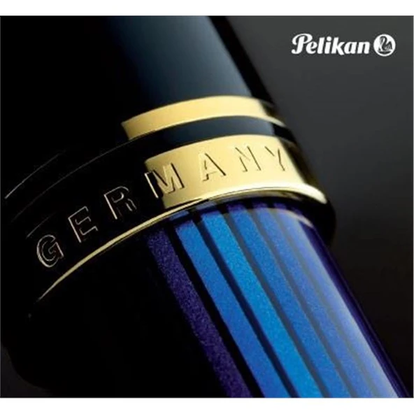 Pelikan Souveran M400 Dolma Kalem Mavi-Siyah B UÇ - 3