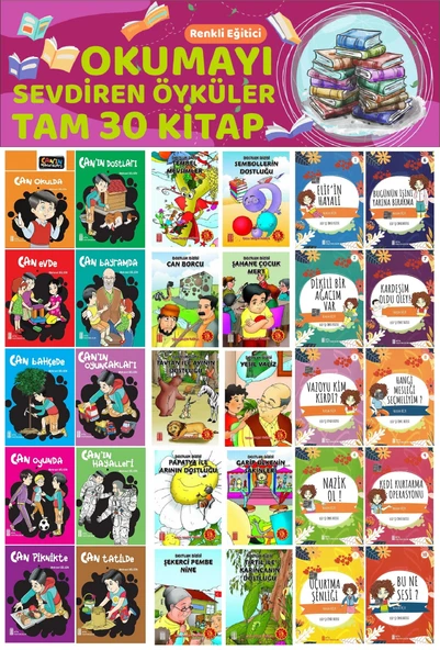 2.Sınıflar İçin Renkli Eğitici Okumayı Sevdiren Hikayeler 2 (30 Kitap) ürün görseli 1