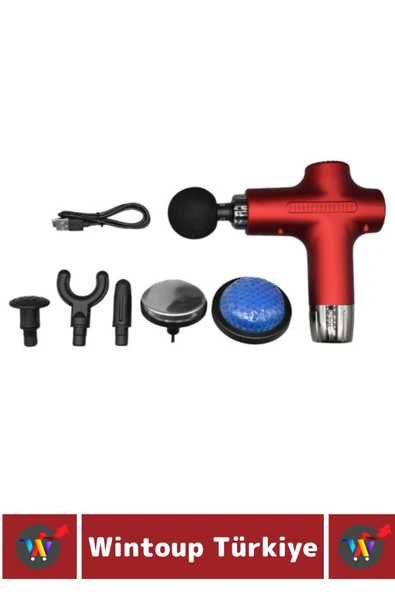 Ergonomik Kol Bacak Sırt Bel 6 Başlıklı Sıcak Soğuk Mod Yüksek Titreşim Spor Fitness Kas Masaj Aleti - 3