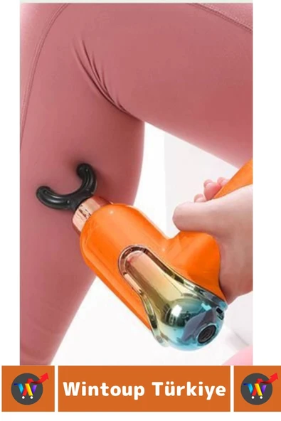 Ergonomik Kol Bacak Sırt Bel 4 Başlıklı 9 Vites Ayarlı Yüksek Titreşim Spor Fitness Kas Masaj Aleti - 4