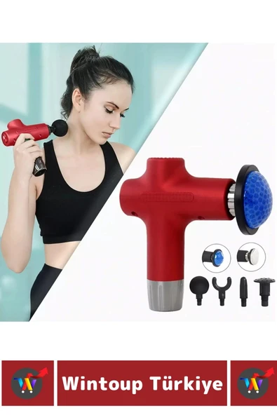 Ergonomik Kol Bacak Sırt Bel 6 Başlıklı Sıcak Soğuk Mod Yüksek Titreşim Spor Fitness Kas Masaj Aleti - 2