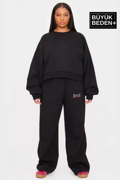 Kadın Büyük Beden Buyuk Brooklyn Baskılı İnce Eşofman Altı  SPR25BEAK50 ürün görseli