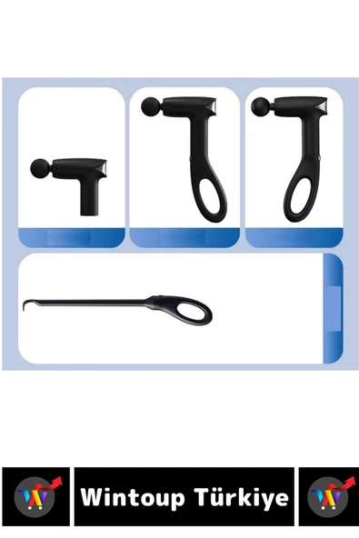 Ergonomik Kol Bacak Sırt Bel 4 Başlıklı 6 Hız Kademeli Ayarlanabilir Boyut Spor Fitness Masaj Aleti - 3