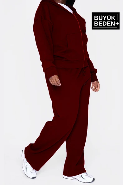 Kadın Büyük Beden Buyuk Brooklyn Baskılı İnce Eşofman Altı  SPR25BEAK50 - Resim 7