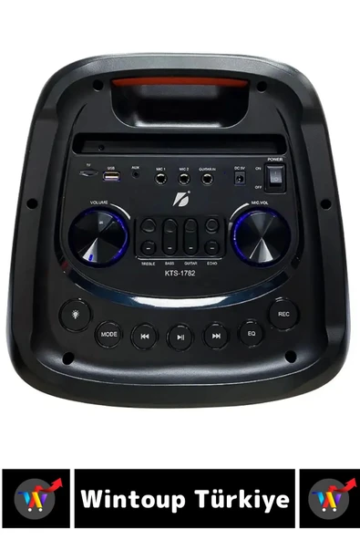 Çift Hoparlör DJ Bass AUX USB SF Kart Giriş Radyo Destek Karaoke Mikrofon Bluetooth Hoparlör - 3