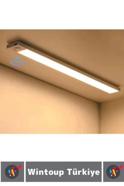 Premium Ev Oda Dolap İçi Çocuk Odası Gece Lambası Şarjlı Mıknatıslı Sensörlü LAMBA 43 Cm - 3