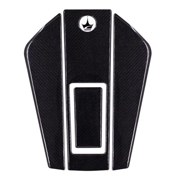 Honda Activa 125 2023 ile Uyumlu Kaydırmaz 6D Karbon 9 Parça Tank Pad Seti GC24 - Resim 2