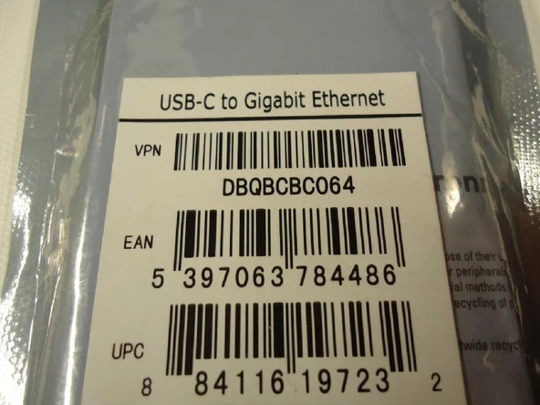 Dell Adapter USB-C to Gigabit Ethernet / PXE / Dongle DBQBCBC064 096NP5 - 3