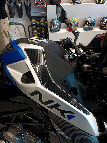 CF 250 NK 2023 ile Uyumlu Kaydırmaz 6D Karbon 19 Parça Tank Pad Seti GC17 - Resim 7