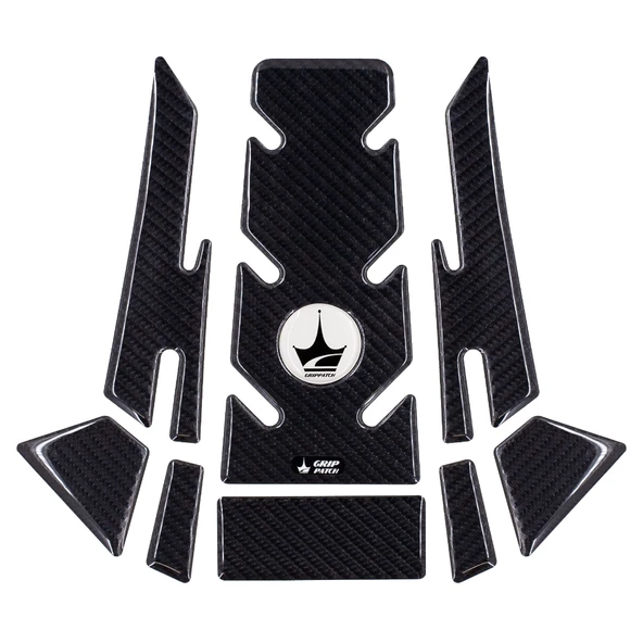 Honda X-ADV 2024 ile Uyumlu Kaydırmaz 6D Karbon 15 Parça Tank Pad Seti GC23 - Resim 2