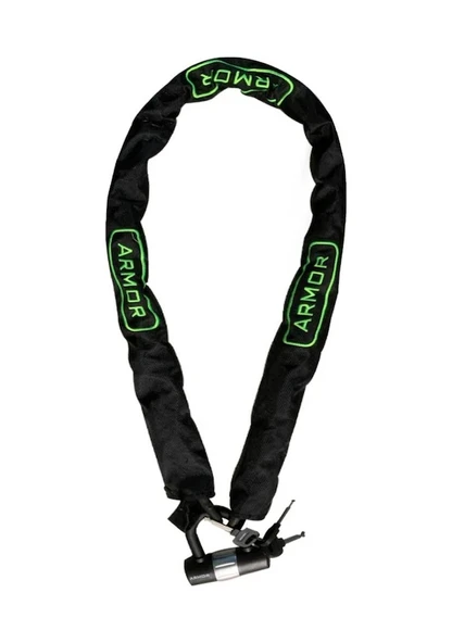 Armor Motosiklet İçin Yüksek Güvenlikli Dövme Çelik Zincir Kilit 10mmx1.20Mt-810 MV - 3