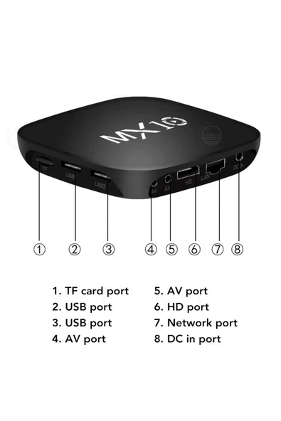 4K Ultra HD Yeni Nesil Android Akıllı TV Box Telefon Ekran Yansıtma özellkli Smart Tv Medya Oynatıcı - 4