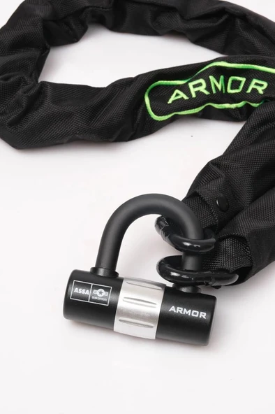 Armor Motosiklet İçin Yüksek Güvenlikli Dövme Çelik Zincir Kilit 10mmx1.20Mt-810 MV - 2