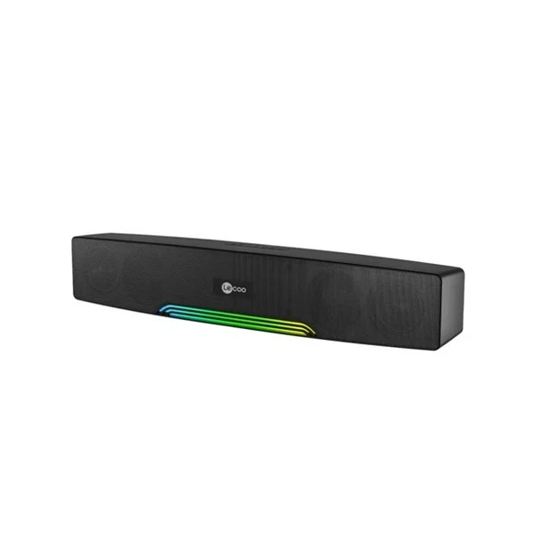 LENOVO LECOO DS109 Stereo Bluetooth AUX-TF/USB Siyah 10w RMS Soundbar Speaker RGB Ledli