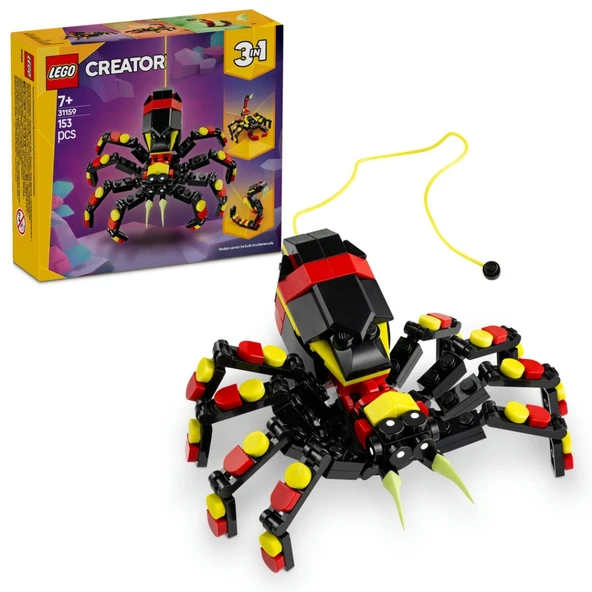 Nessiworld LEGO Creator 3'ü 1 Arada Vahşi Hayvanlar: Şaşırtıcı Örümcek Oyun Seti 31159 - 2