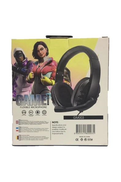 abnturk Kerasus Headphones Gm003 3.5mm Aux Girişli Laptop Oyuncu Kulaklık Kulaküstü Kafa Bantlı Mikrofonlu