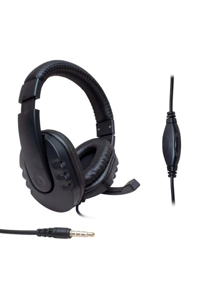 abnturk Kerasus Headphones Gm003 3.5mm Aux Girişli Laptop Oyuncu Kulaklık Kulaküstü Kafa Bantlı Mikrofonlu - 2