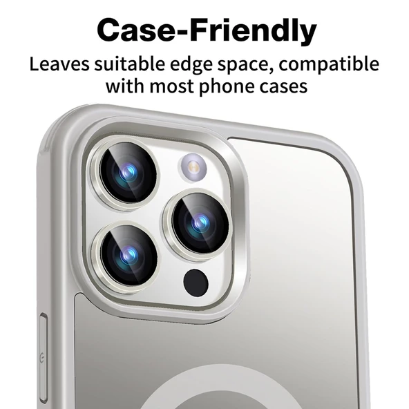 iPhone 16 Pro / iPhone 16 Pro Max Raze Metal Kamera Lens Koruyucu - 11
