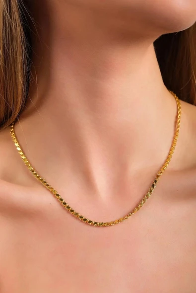 22 AYAR ALTIN KAPLAMA PULLU ARPA ZİNCİR - 2