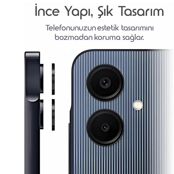 Samsung Galaxy A06 Raze Metal Kamera Lens Koruyucu - 3