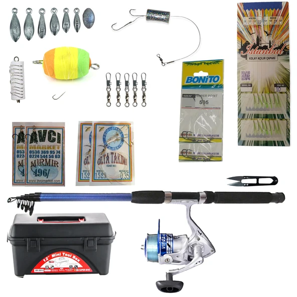 Kampanyalı Full 360cm Balıkçılık Seti Kıyı Olta Takım Seti - Resim 4