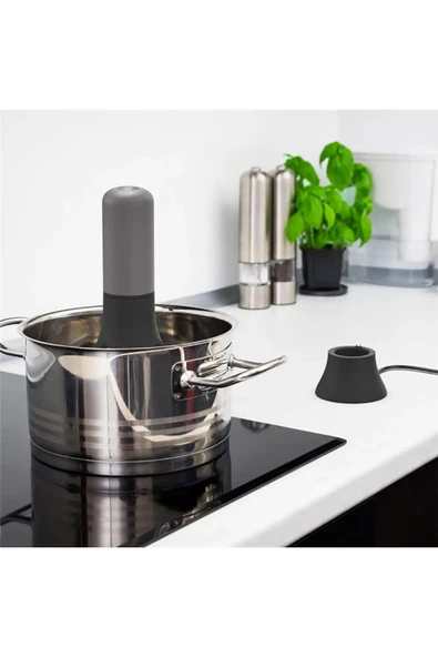 Çorba Karıştırıcı Portatif Pilli Otomatik Tencere Pratik Çorba Yoğurt Yemek Sos Çırpıcı - 5