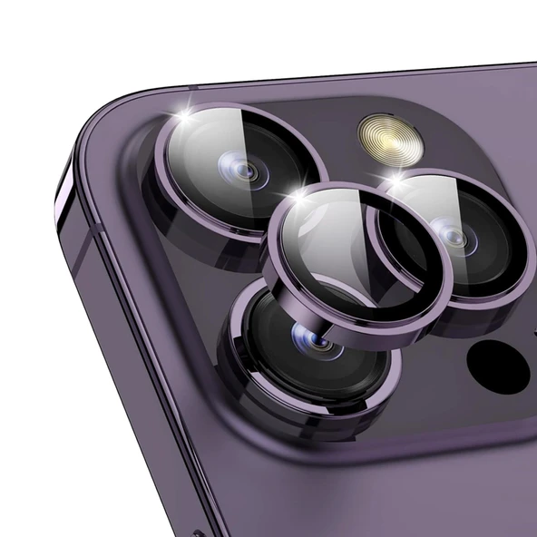 iPhone 14 Pro / iPhone 14 Pro Max Raze Metal Kamera Lens Koruyucu - 2