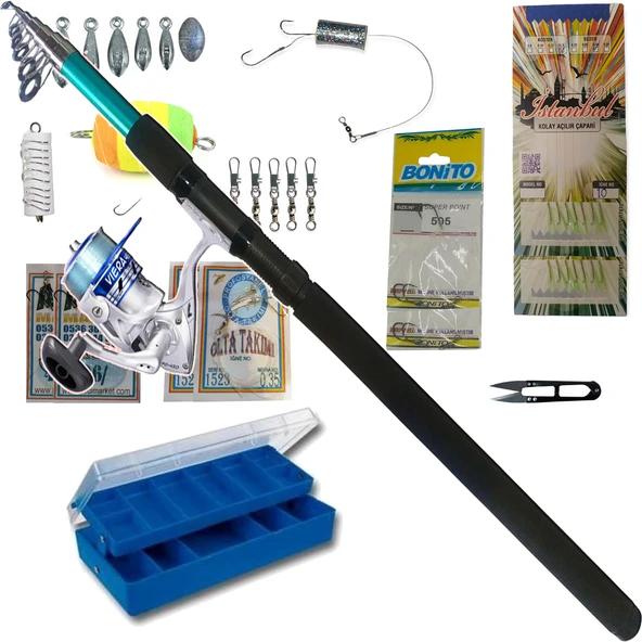 Kampanyalı 300cm Balıkçılık Seti Kıyı Olta Takım Seti ürün görseli 1