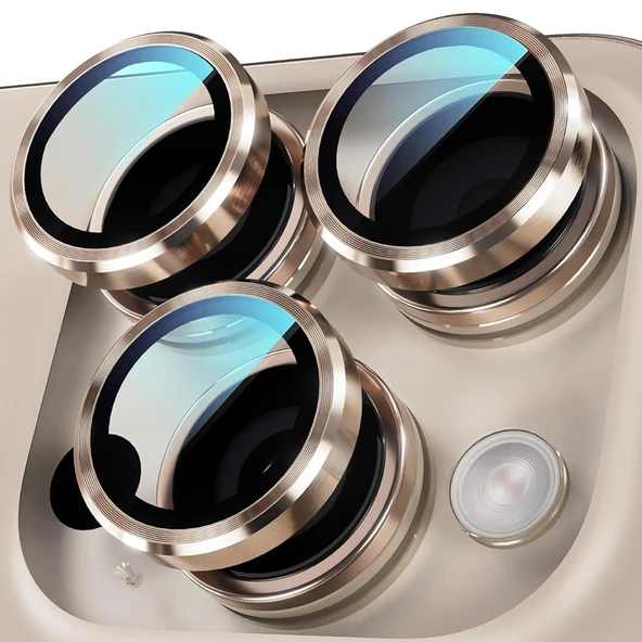 iPhone 16 Pro / iPhone 16 Pro Max Raze Metal Kamera Lens Koruyucu - 7
